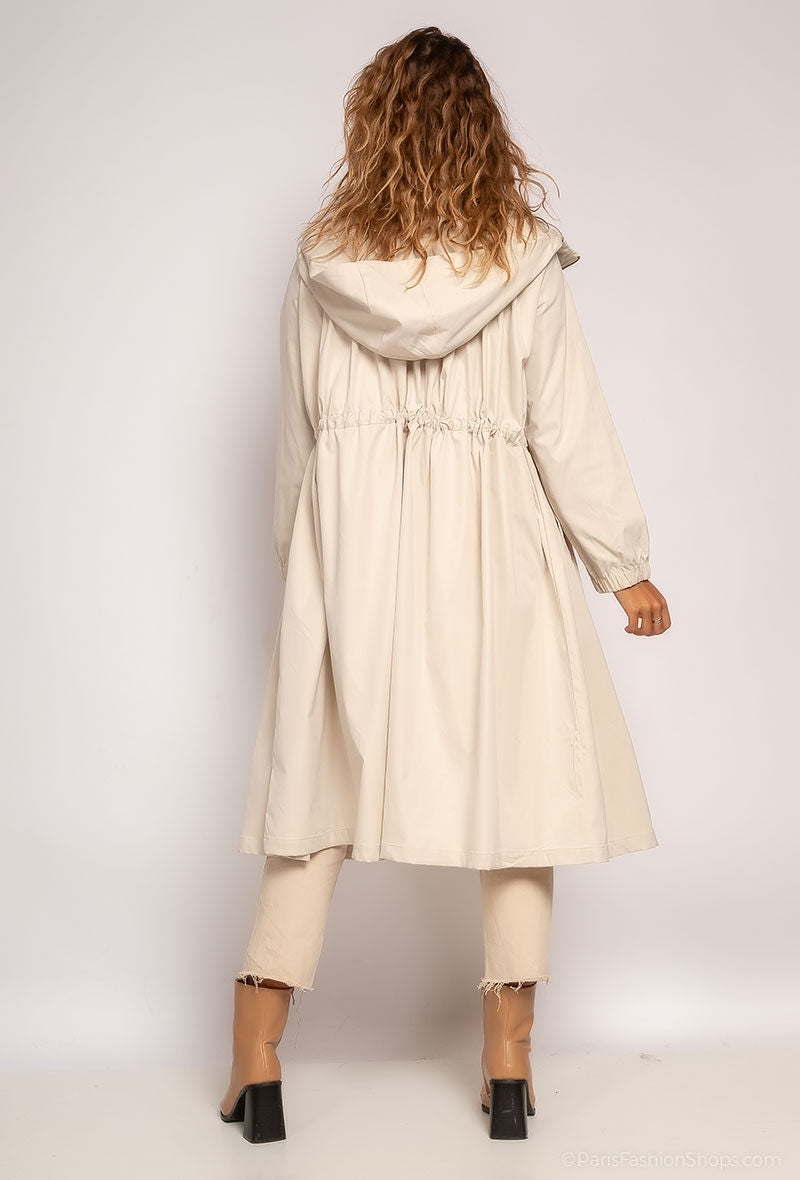 Lisa Hooded Trench Coat