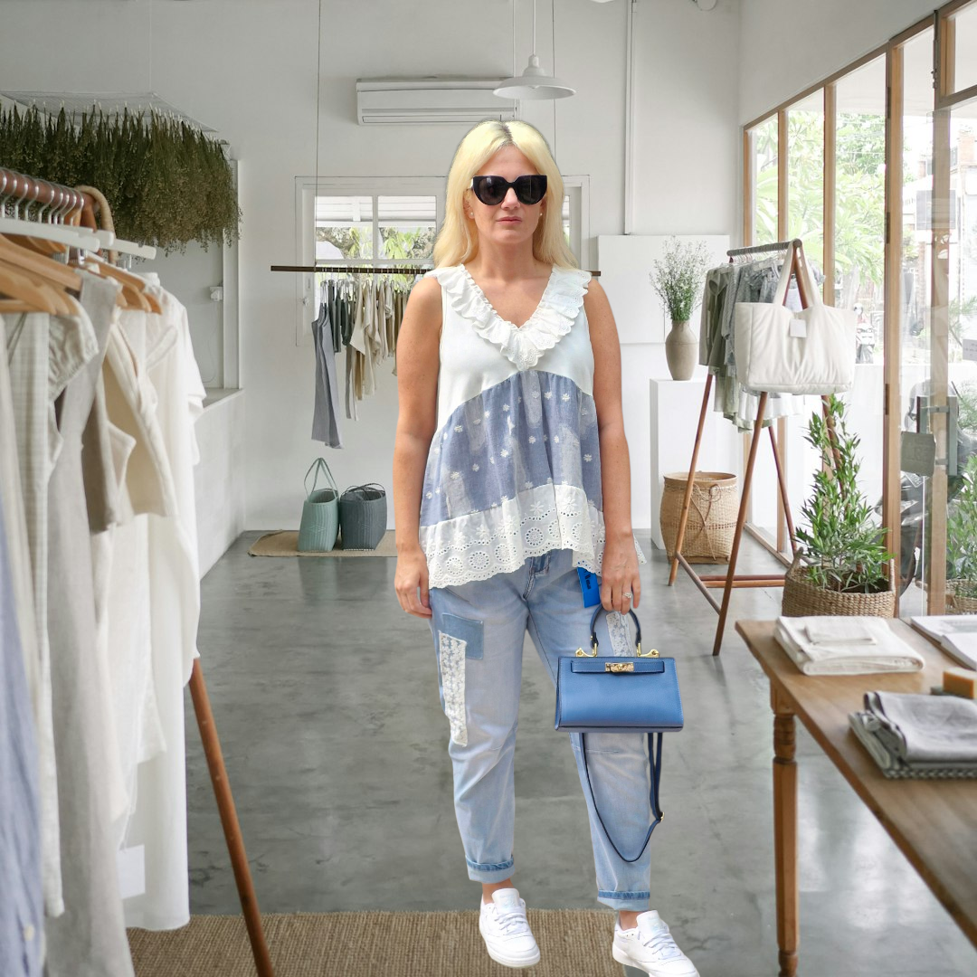 Gabrielle stretch boyfriend embroidered style jeans