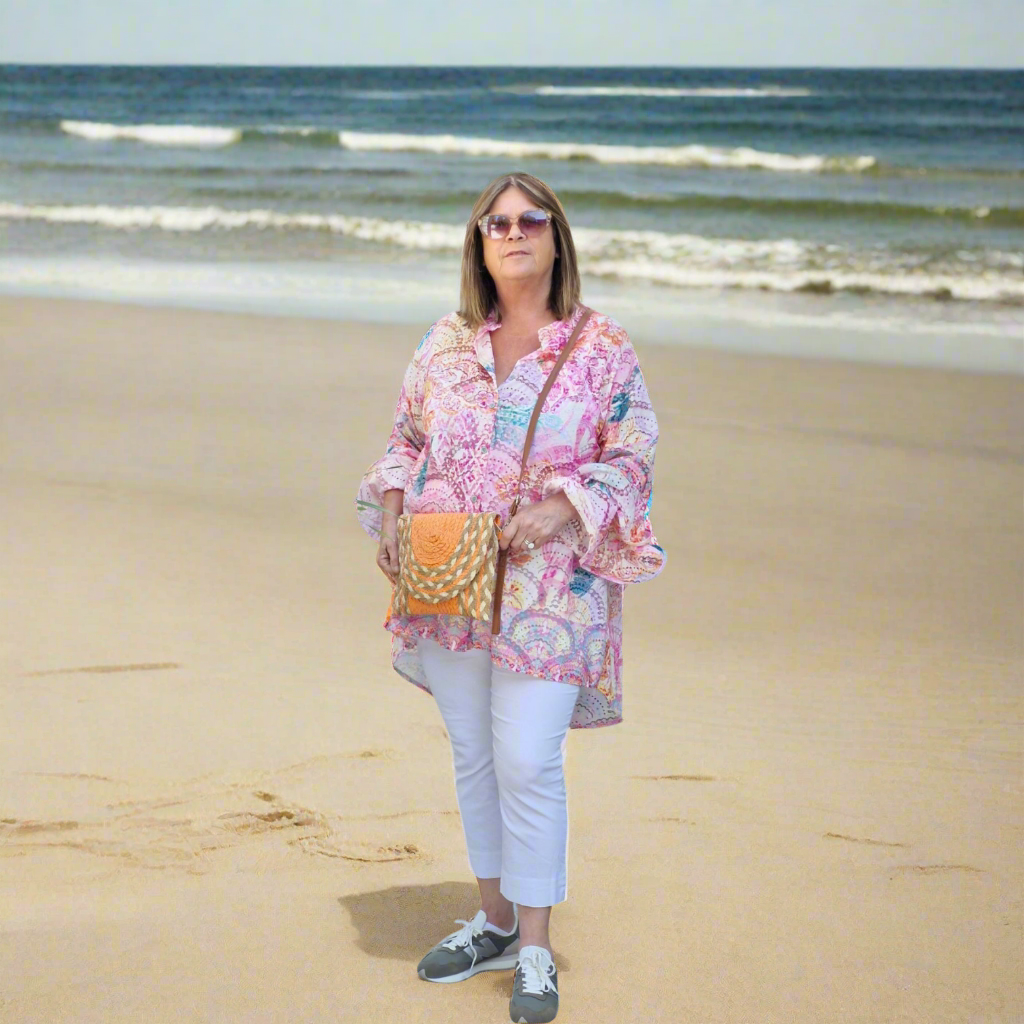 Amy ruffle sleeve shirt