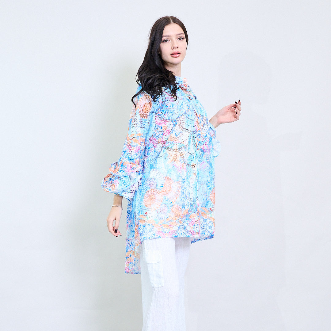 Amy ruffle sleeve shirt