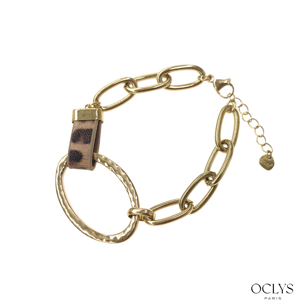 Gold Stainless steel Milano bracelet