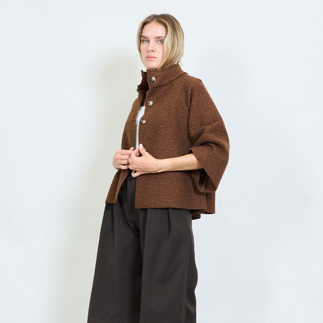 Farah soft textured cape coat