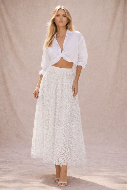 Serena Lace Midi Skirt