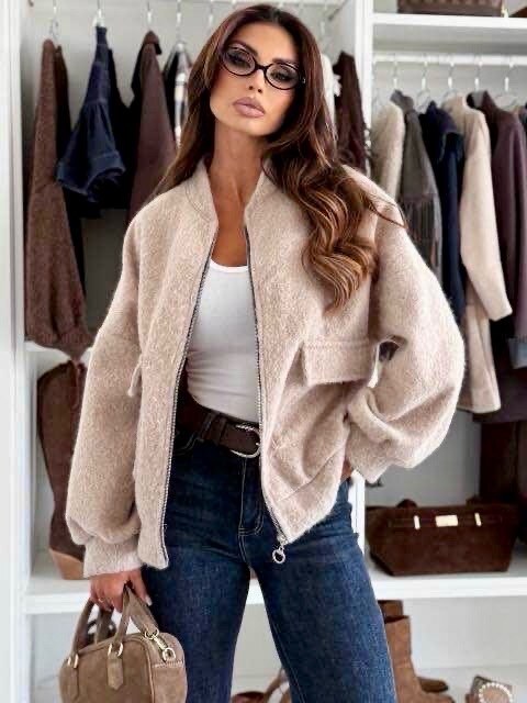 Honey Boiled Wool Bomber Jackets