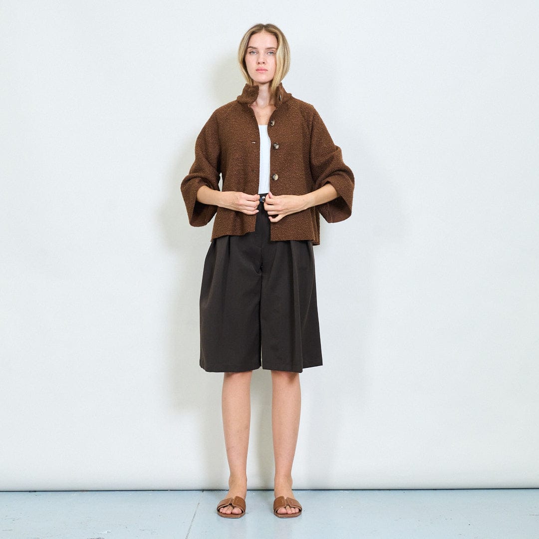 Farah soft textured cape coat