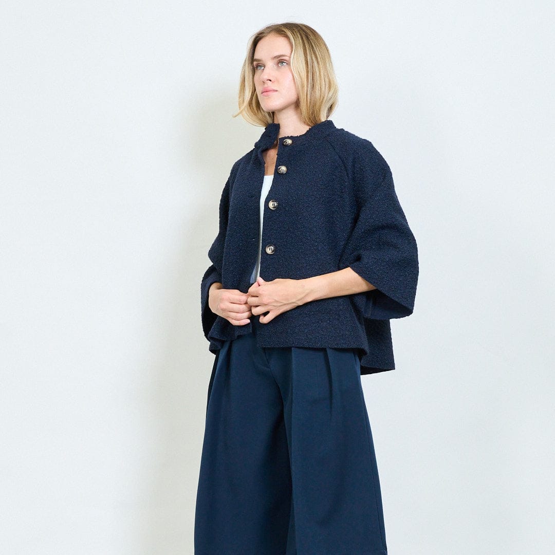 Farah soft textured cape coat