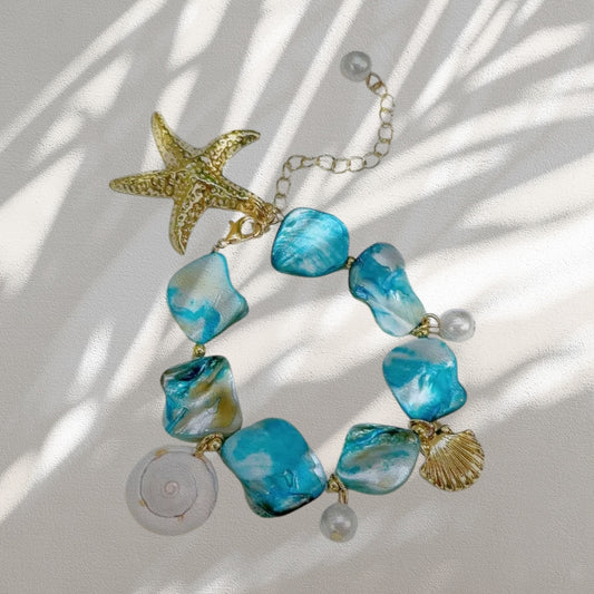 Starfish stainless steel bracelet Irish-Coastal-Jewellery