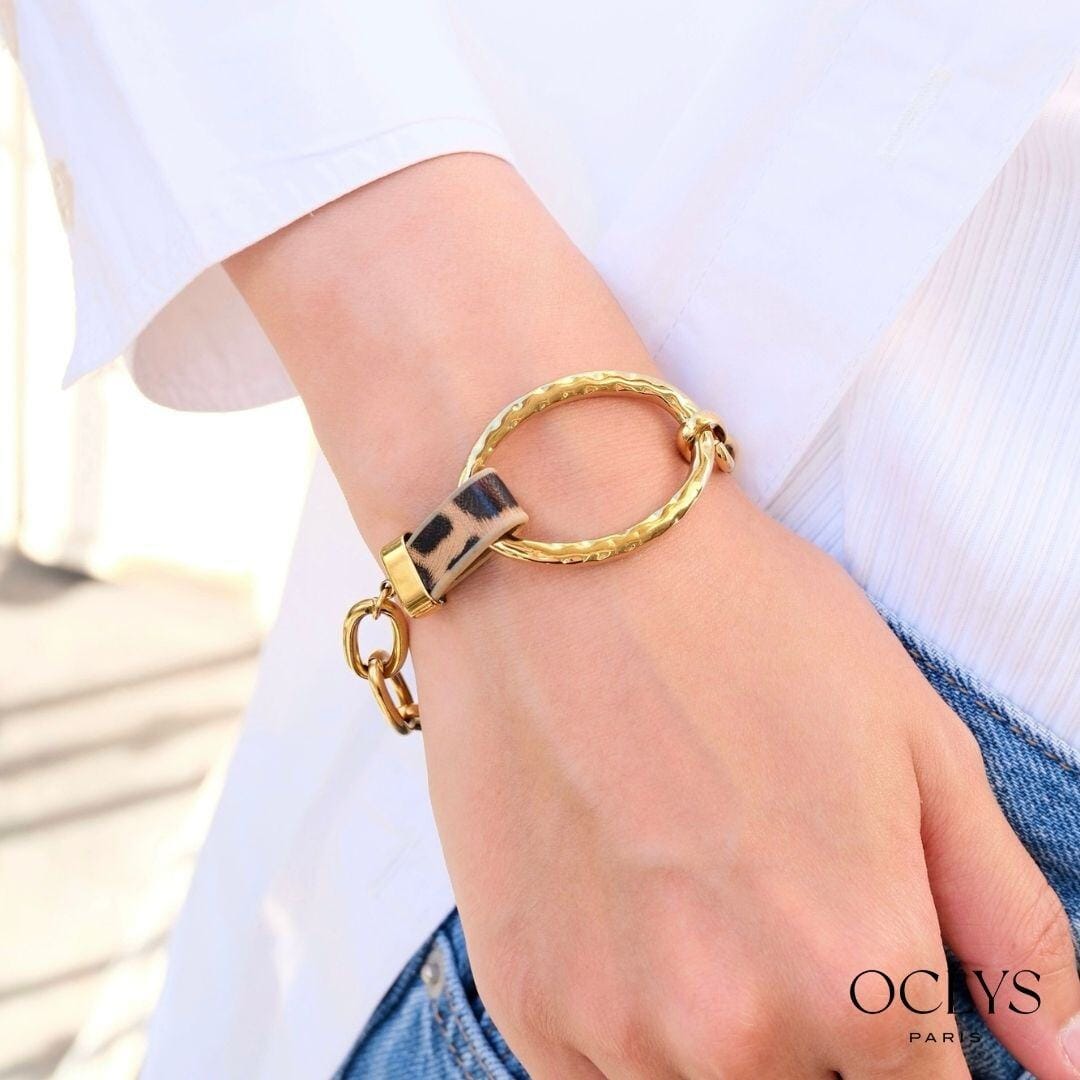 Gold Stainless steel Milano bracelet