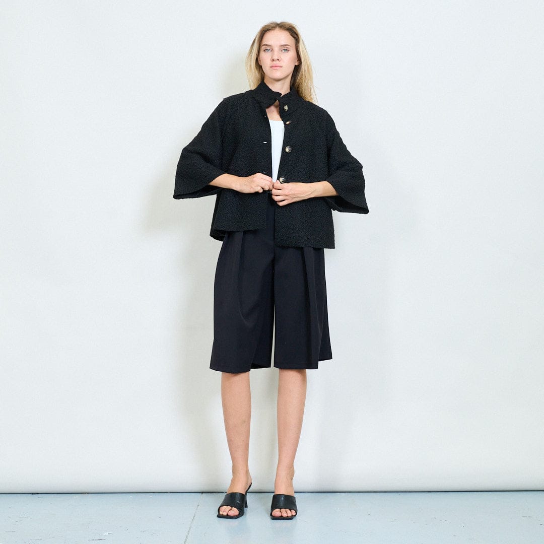 Farah soft textured cape coat