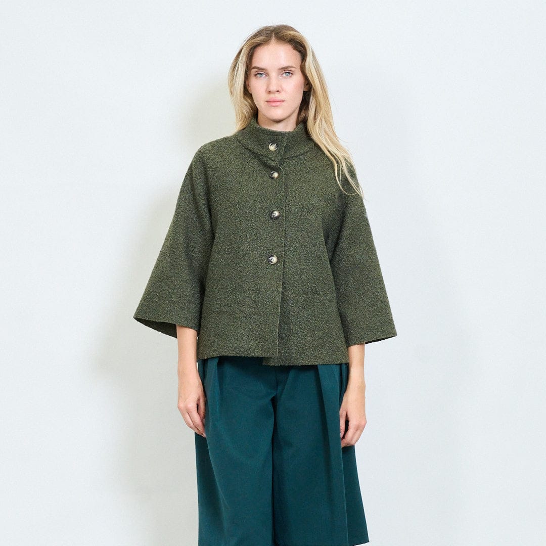 Farah soft textured cape coat