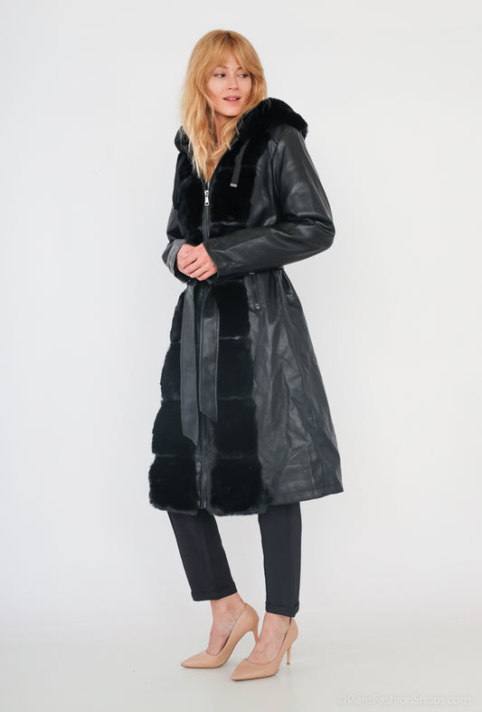 Sadie pleather coat