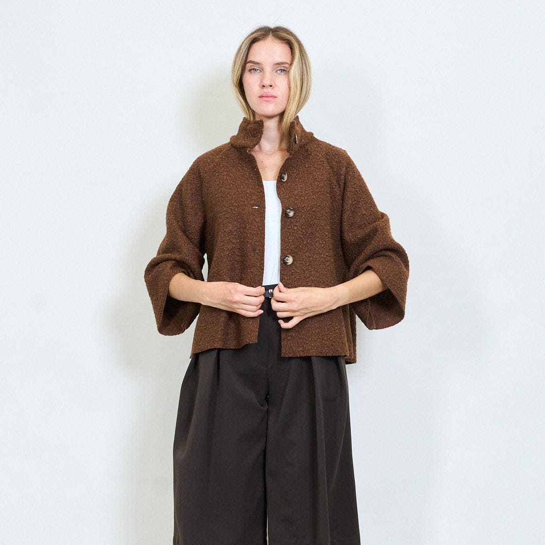 Farah soft textured cape coat