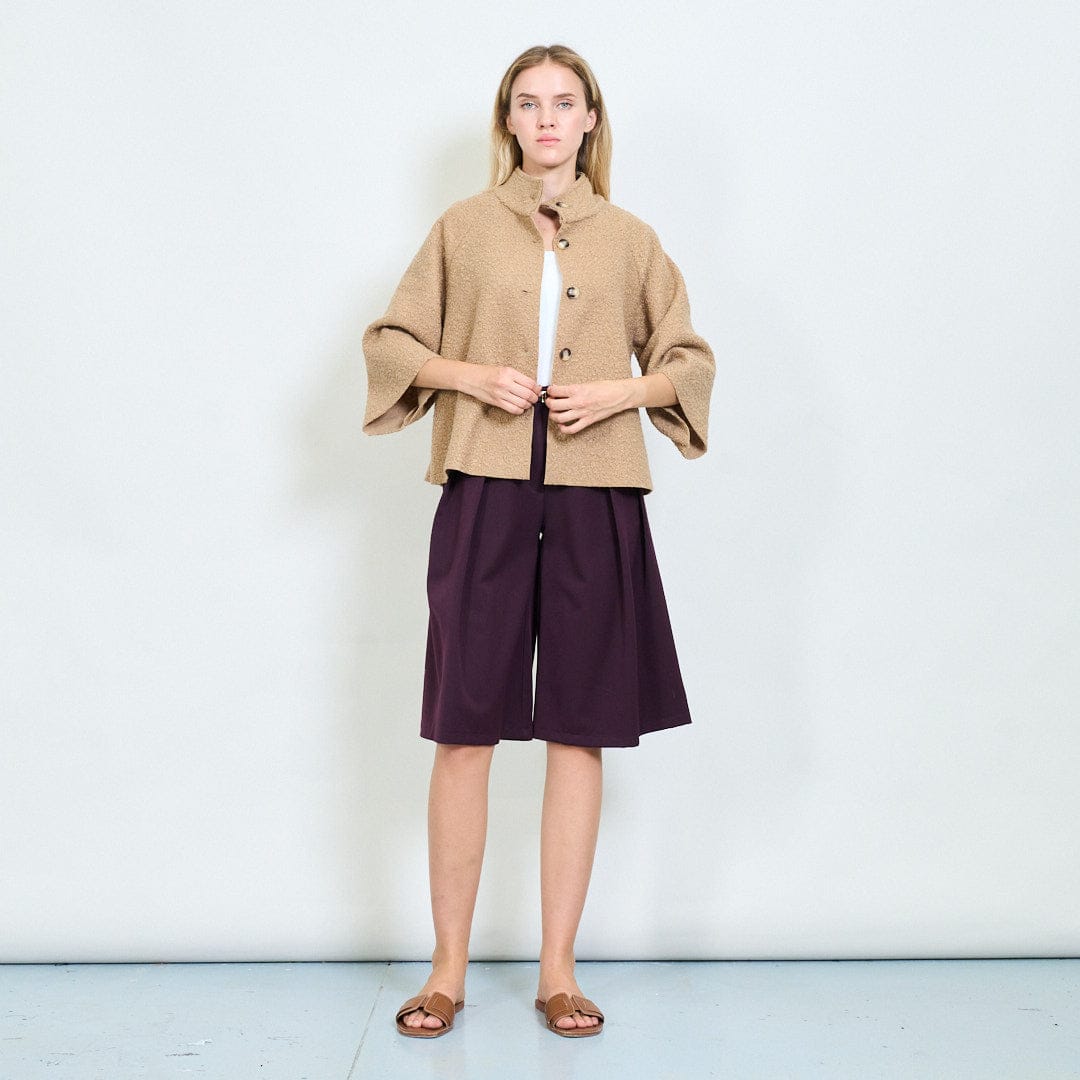 Farah soft textured cape coat