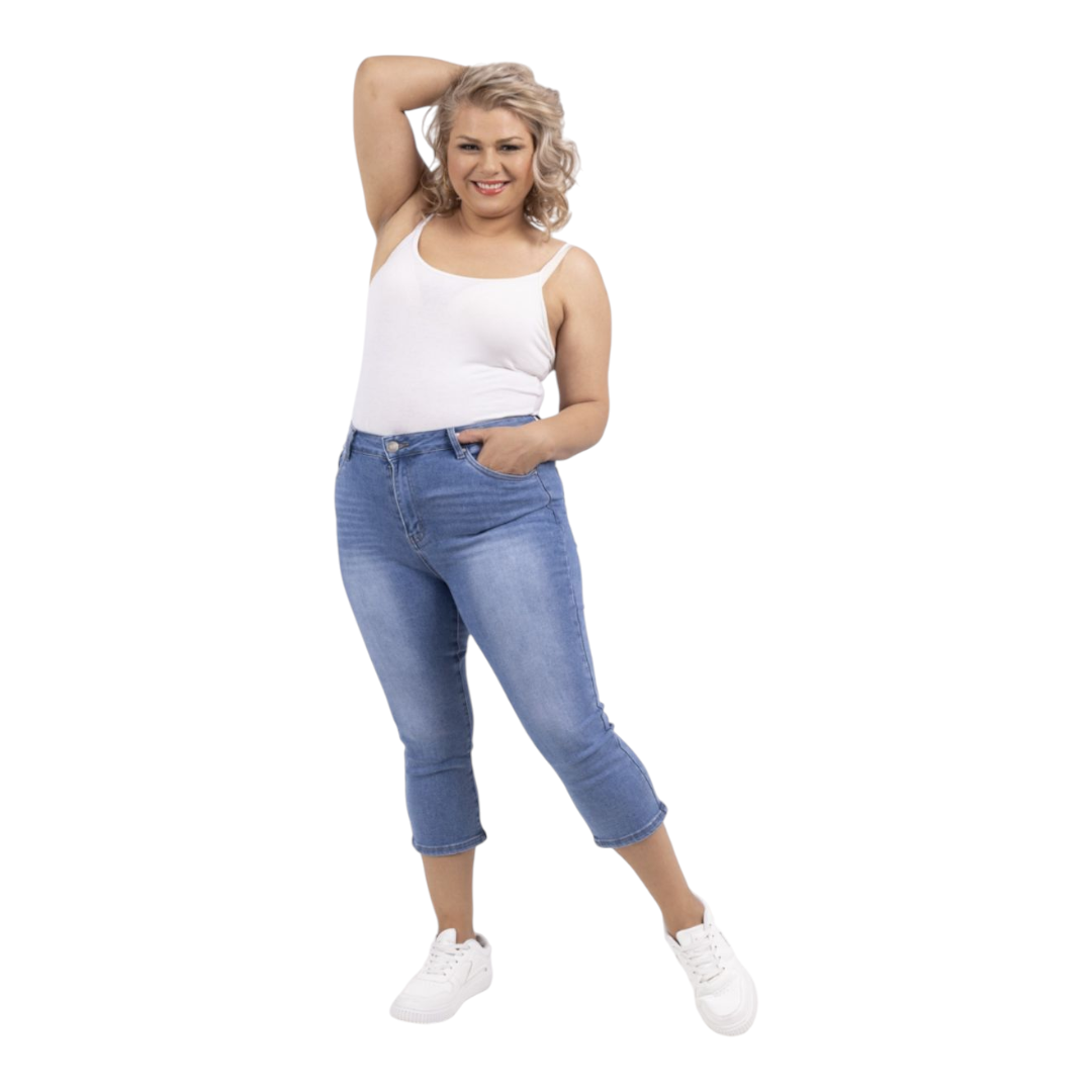 Hallie stretch High-waisted crop jeans handpicked for our Cork store