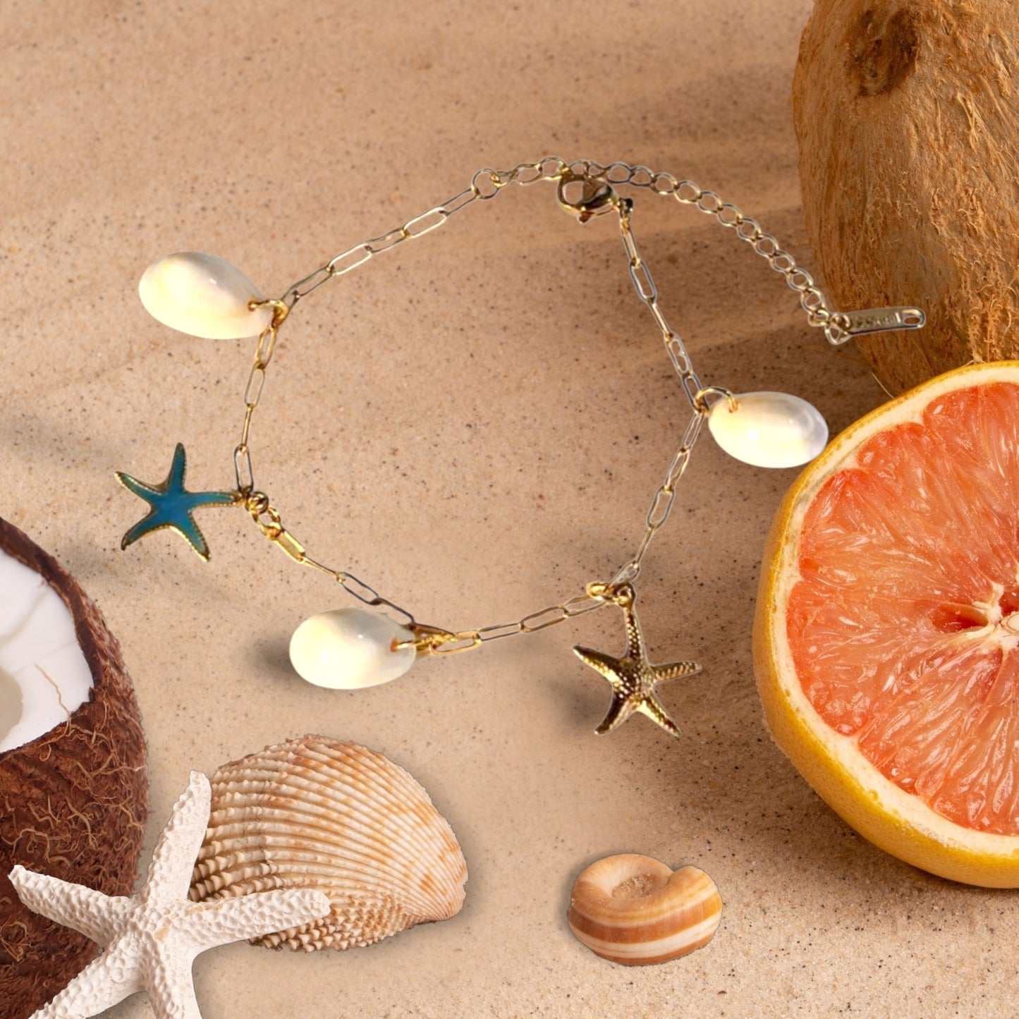 Starfish charm bracelet Irish coastal jewellery Cork