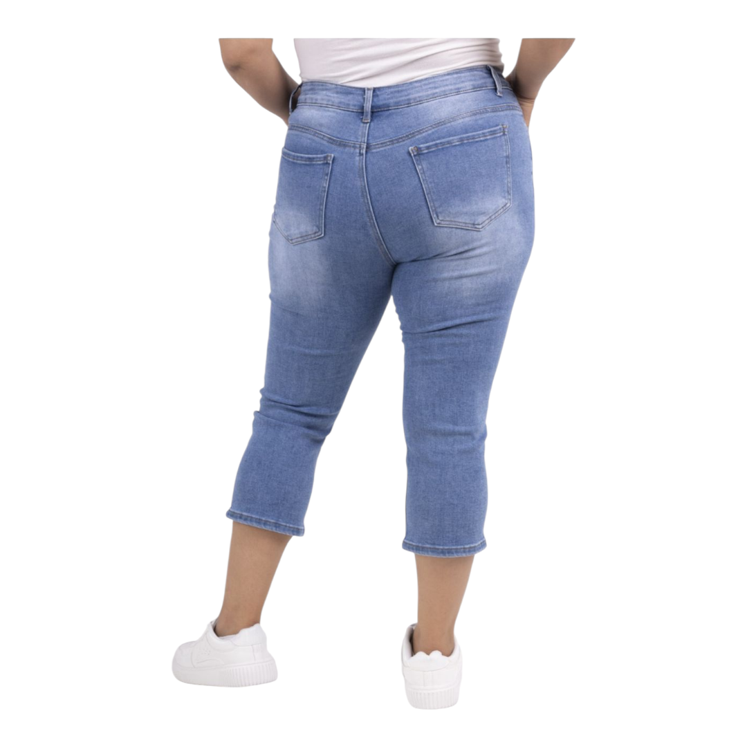 Hallie stretch High-waisted crop jeans handpicked for our Cork store