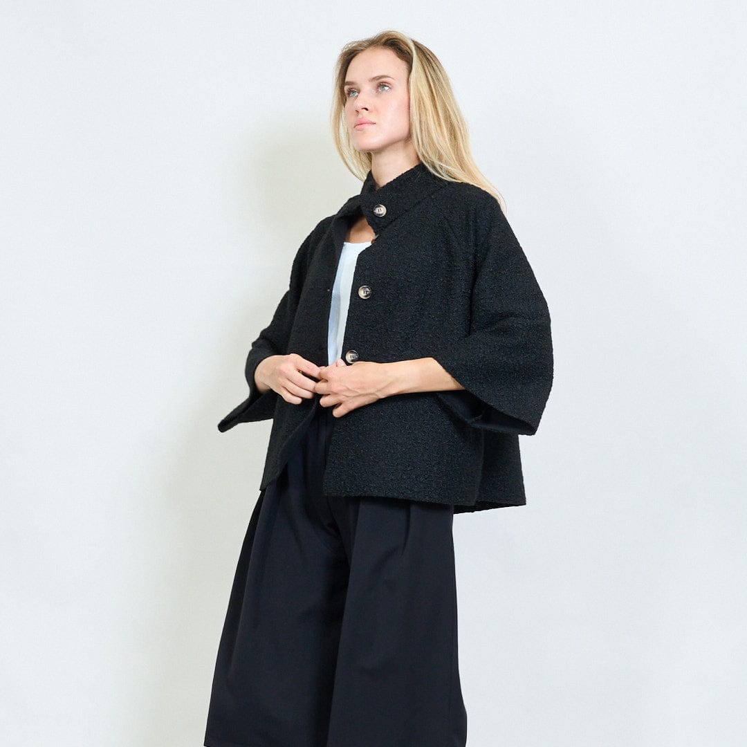 Farah soft textured cape coat