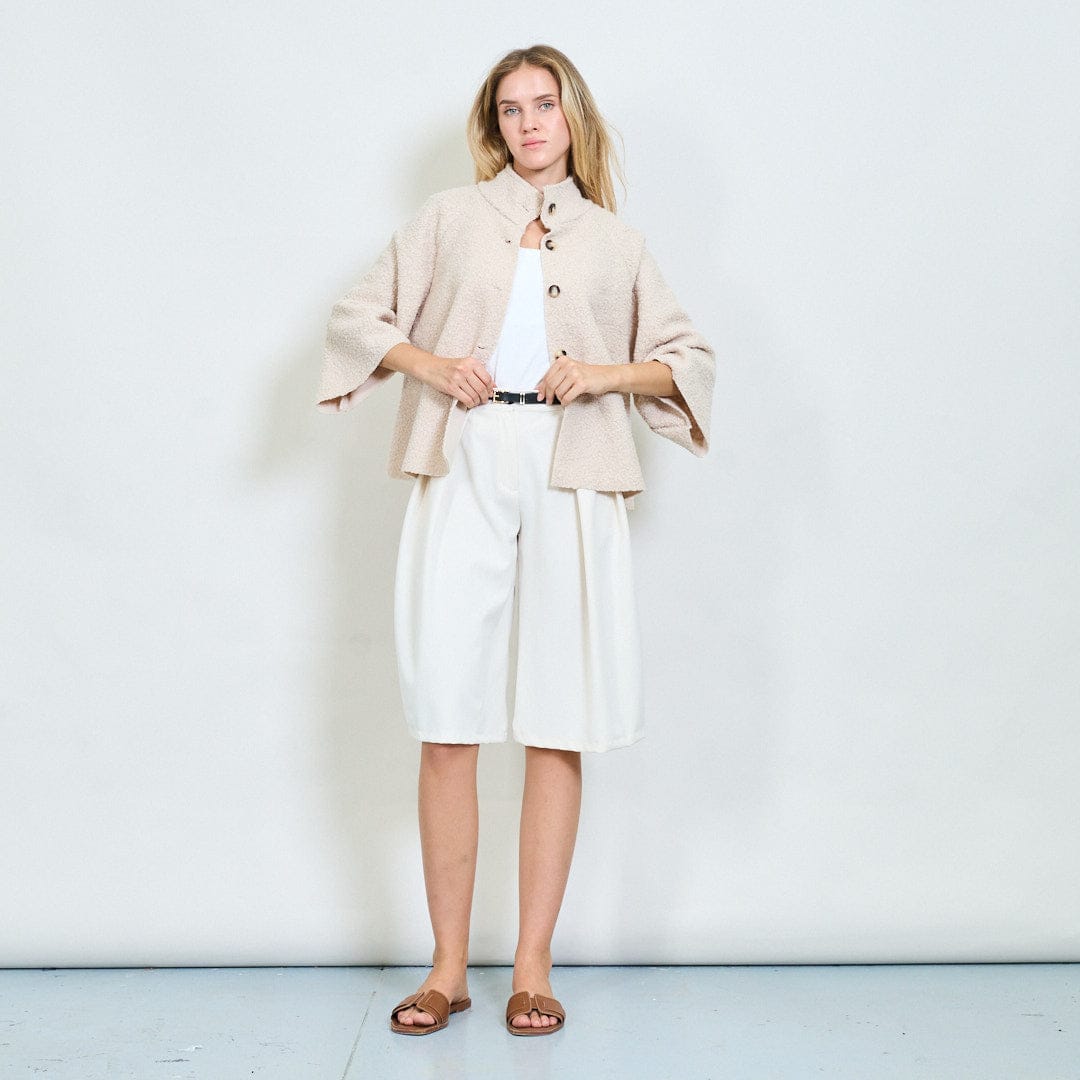 Farah soft textured cape coat