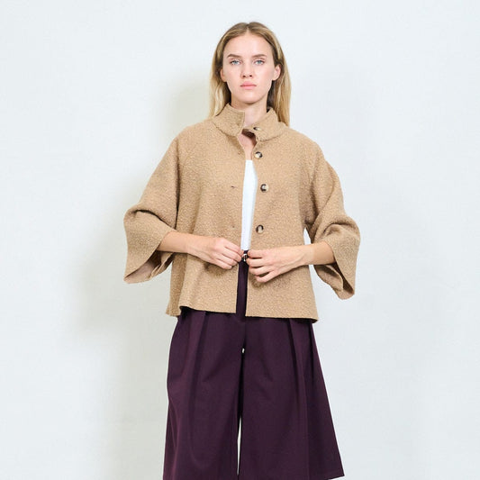 Farah soft textured cape coat