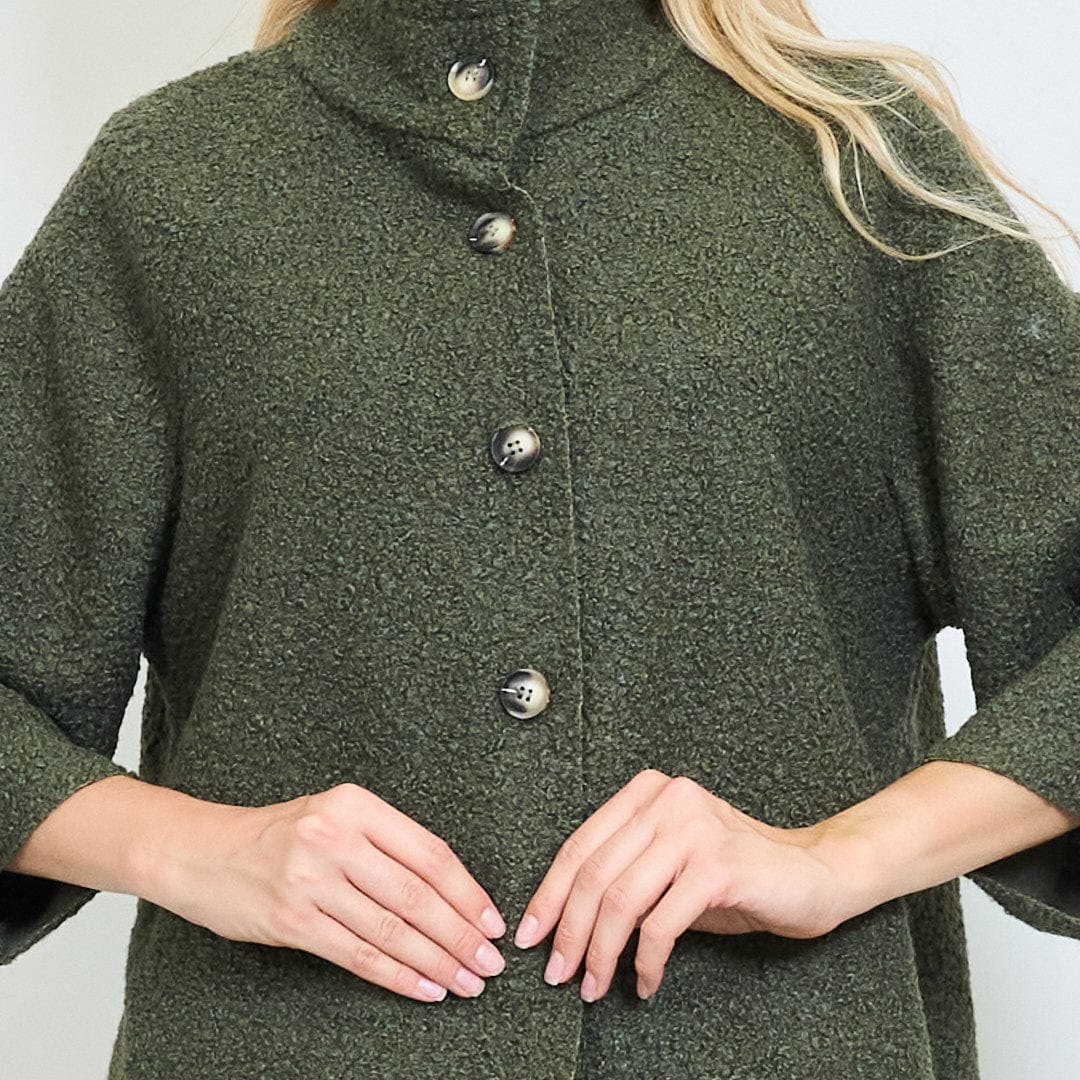 Farah soft textured cape coat