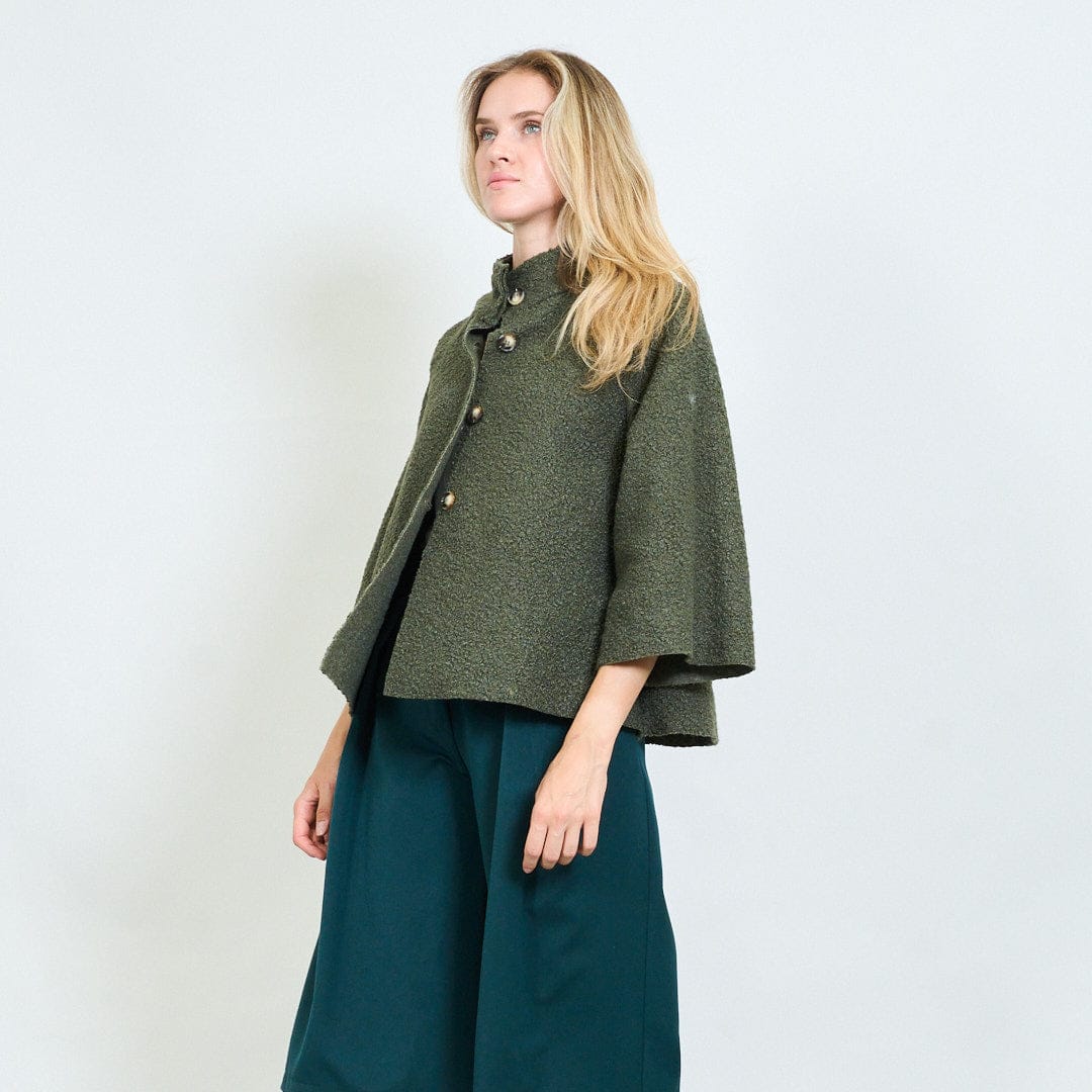 Farah soft textured cape coat