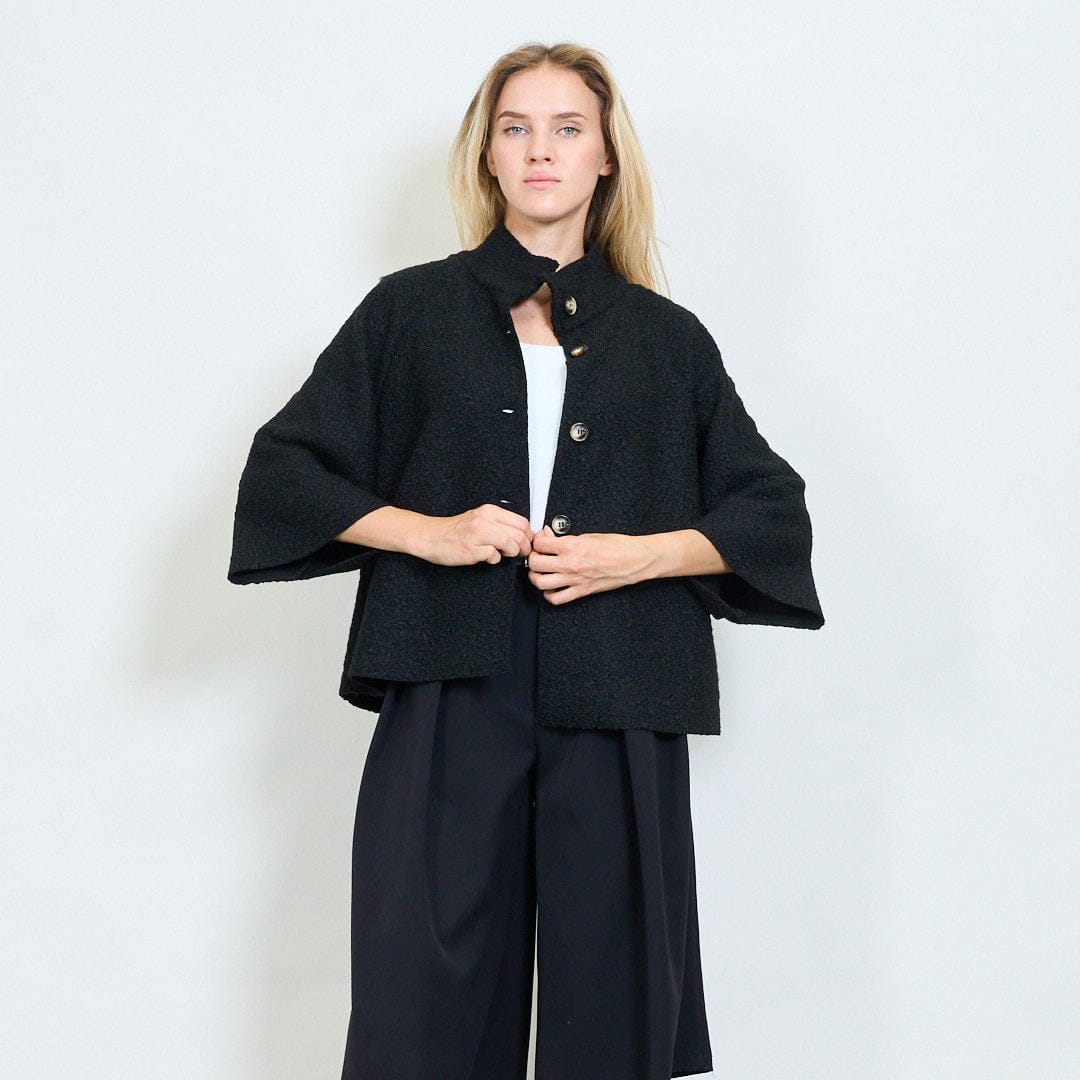 Farah soft textured cape coat