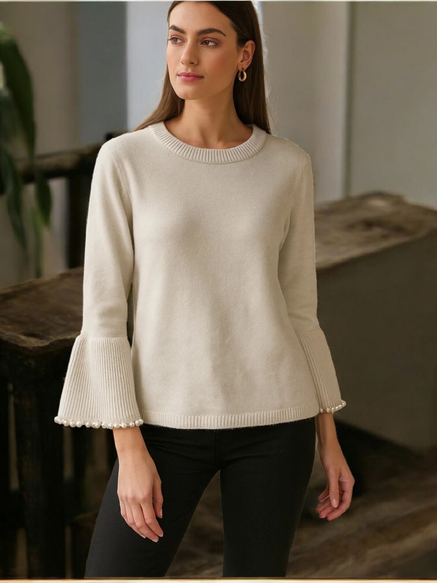 Pearl Cashmere Sweater