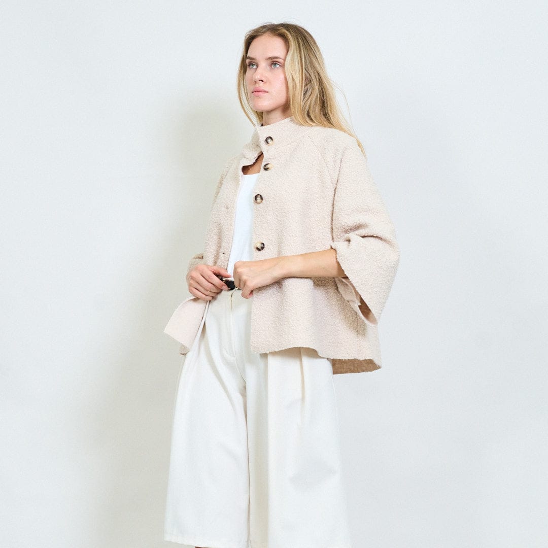 Farah soft textured cape coat