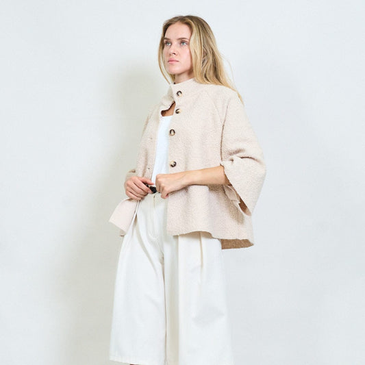 Farah soft textured cape coat
