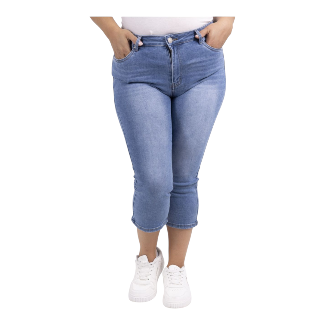 Hallie stretch High-waisted crop jeans handpicked for our Cork store